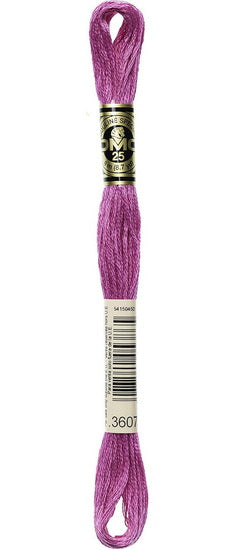 Fil à broder - rose indien - 3607