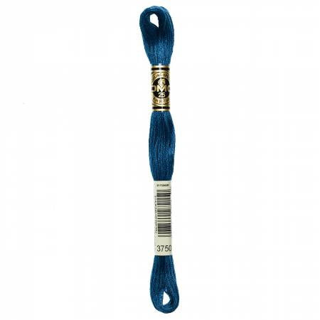Fil à broder - bleu petrole fonce - 3750