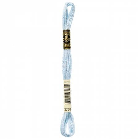 Fil à broder - bleu clair de lune - 3753
