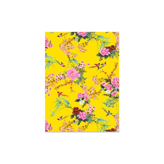 Printed Paper - Tropical Flowers, 3 Sheets
