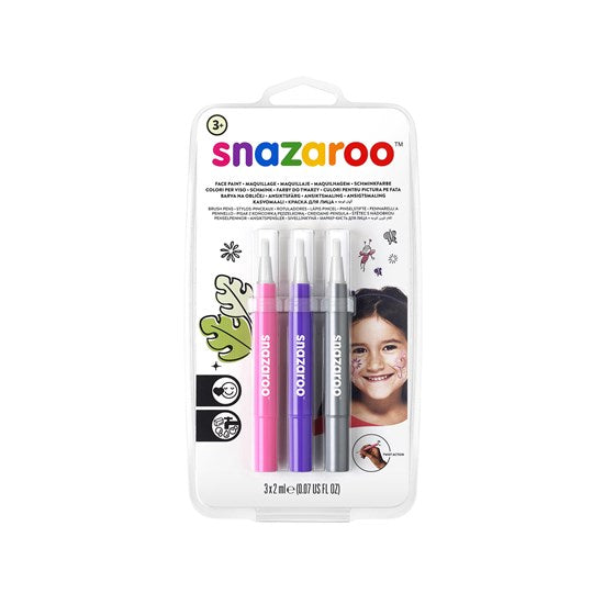 Ens. 3 feutres-pinceaux fantaisie