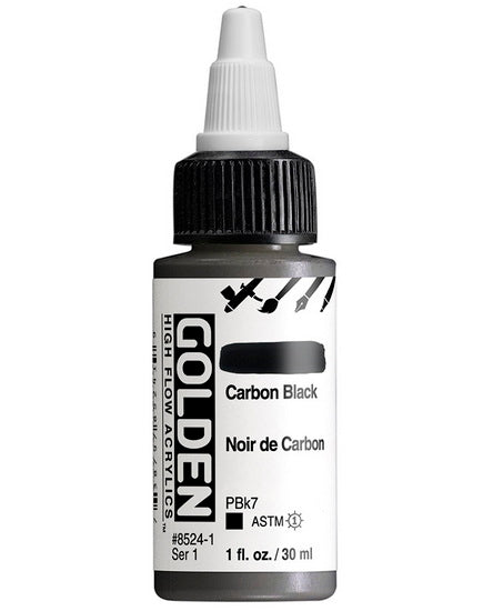 Acrylic high flow - 1 oz  carbon black  s1