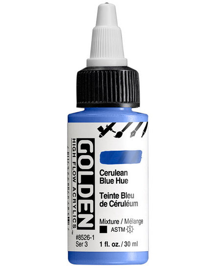 Acrylic high flow - 1 oz  cerulean blue hue  s3