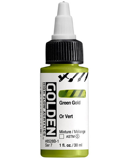 Acrylic high flow - 1 oz  green gold  s7