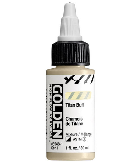 Acrylic high flow - 1 oz  titanium buff  s1