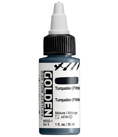Acrylique high flow - 1 oz  turquoise phthalo  s4