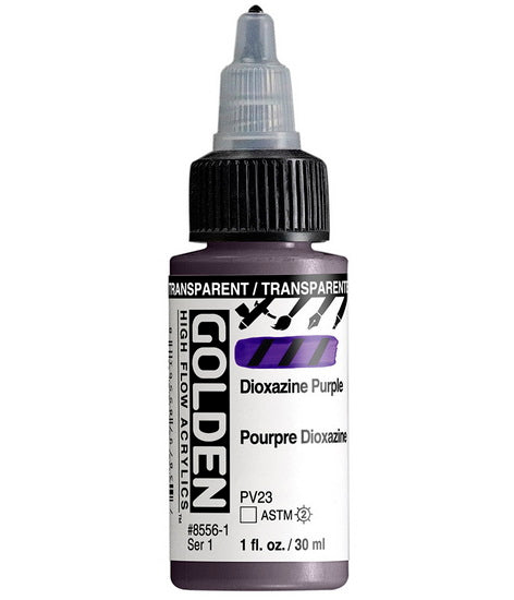 Acrylique high flow - 1 oz  pourpre dioxazine tr.  s1