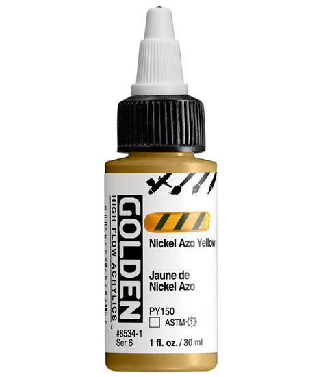 Acrylic high flow - 1 oz  nickel azo yellow  s6