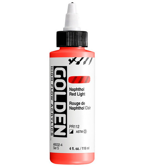 Acrylique high flow - 4 oz  rouge naphtol clair  s5