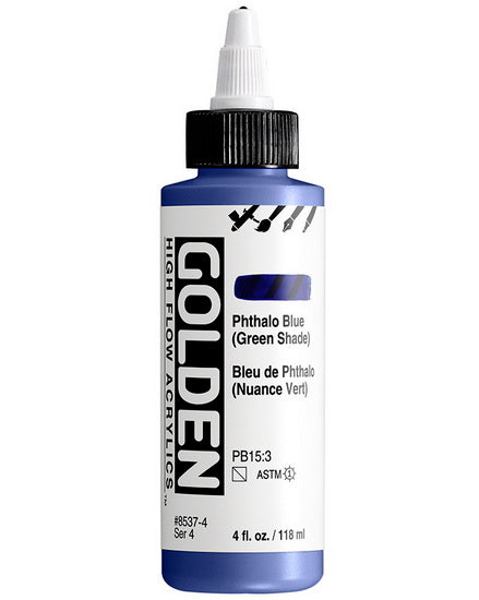 Acrylic high flow - 4 oz  phthalo blue green shade  s4