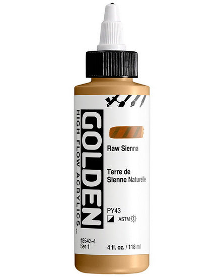 Acrylic high flow - 4 oz  raw sienna  s1