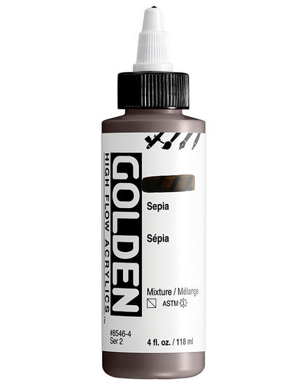 Acrylique high flow - 4 oz  sepia  s2