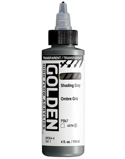 Acrylique high flow - 4 oz  gris ombrage transparent  s1