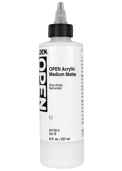 Open acrylic matte medium -  8 oz