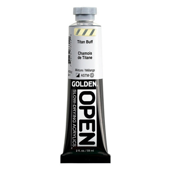 Acrylic open - 2 oz  titanium buff  s1