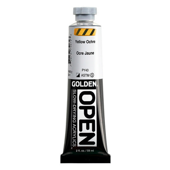 Acrylic open - 2 oz  yellow ochre  s1