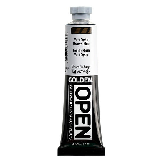 Acrylique open - 2 oz  brun van dyke imitation  s3
