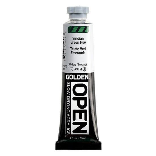 Acrylic open - 2 oz  emerald green hue  s1