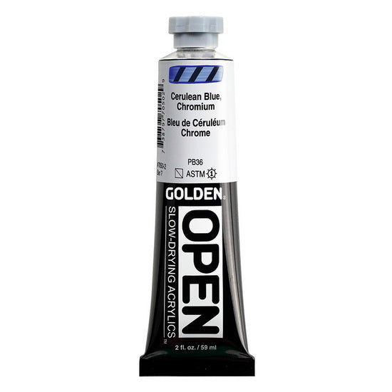 Acrylic open - 2 oz  cerulean blue chromium  s7