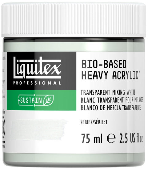 Acrylique bio hv - 2.5oz - blanc transparent mélange - s1