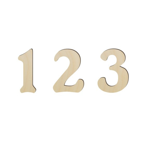 Wooden Letters & Numbers - 4 Inches - LETTER T