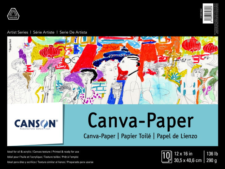 Canvas paper pad - 12x16in (10s)