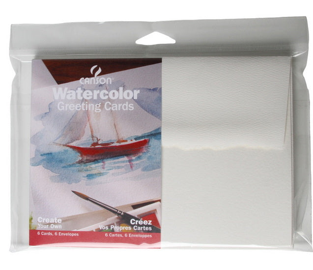 Ens cartes et enveloppes aquarelle - 140lb - cp- 5x7po (6)