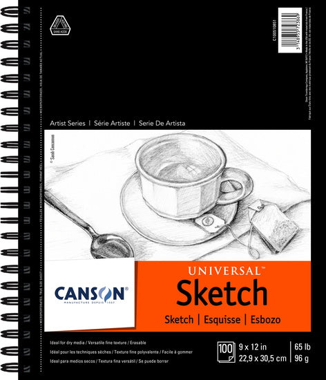 Sketchbook - spiral - 65lb - 9x12in (100s)