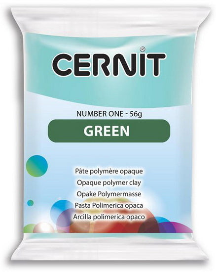 Number One Polymer Modelling Clay - Opaque Green 0,056