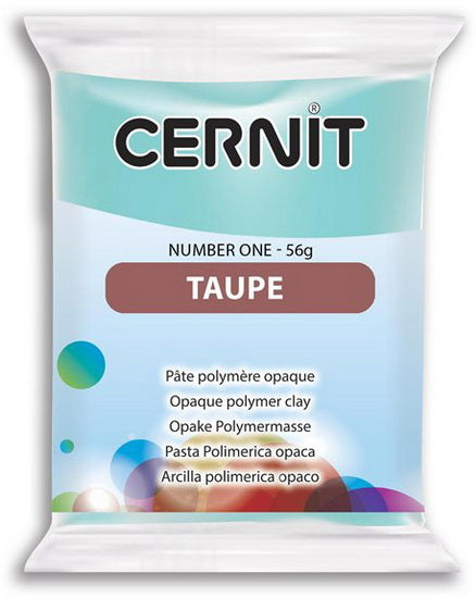 Number One Polymer Modelling Clay - Opaque Taupe 56
