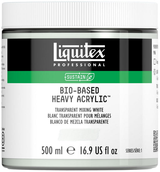 Acrylique bio hv - 16oz - blanc transparent mélange - s1