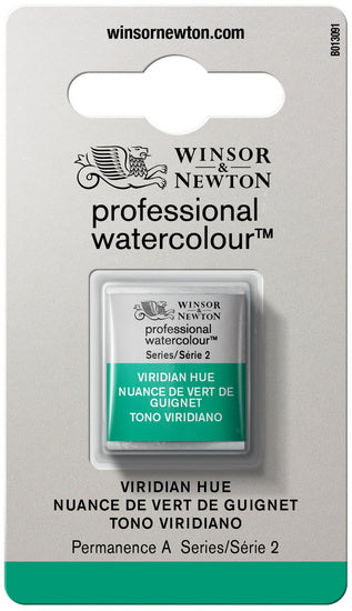Aquarelle demi-godet - nuance vert de guignet - s2