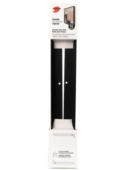 Ens. 2 systèmes moulure toile régulière noir 48po