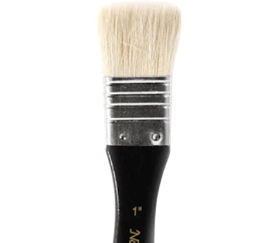 Goat bristles paintbrush - 1" CENTIMETER