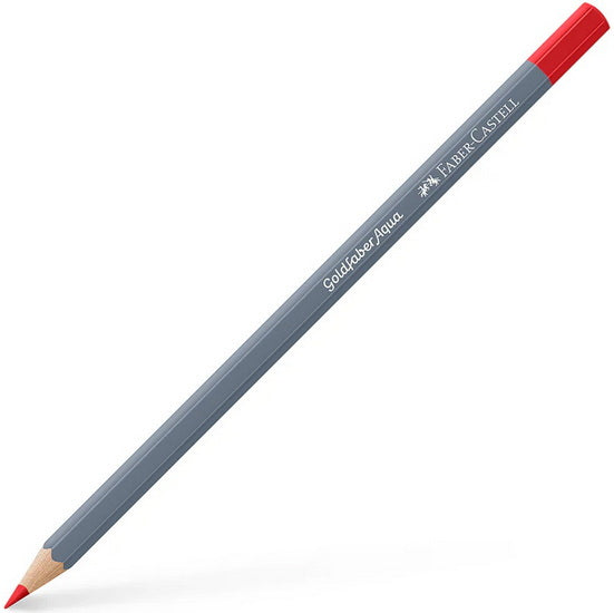 Crayon aquarellable goldfaber aqua rouge geranium clair