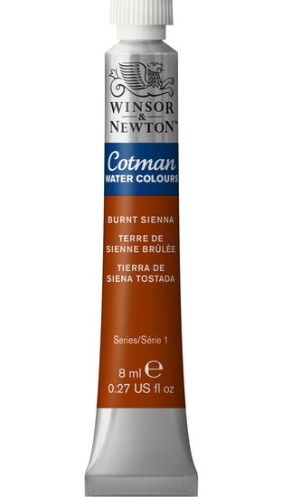 Aquarelle cotman - 8ml - terre de sienne brûlée - s1