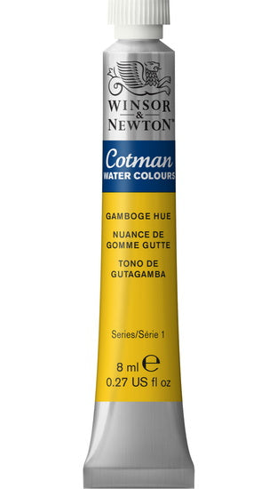 Aquarelle cotman - 8ml - nuance de gomme-gutte - s1