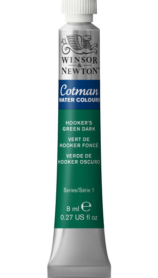 Aquarelle cotman - 8ml - vert de hooker foncé - s1