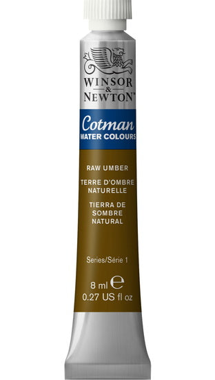 Aquarelle cotman - 8ml - terre d'ombre naturelle - s1