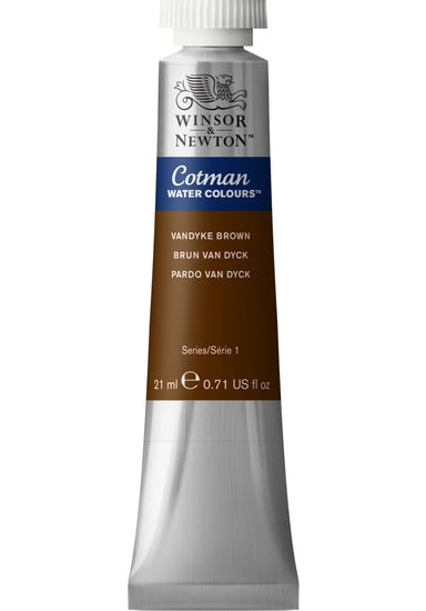Aquarelle cotman - 21ml - brun van dyck - s1