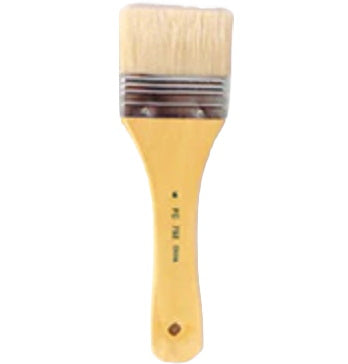 Oil brush (White bristles) - #6 CENTIMETER