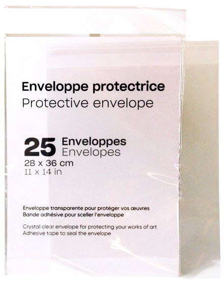 Ens. 25 enveloppes protectrices - 11x14po