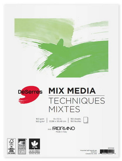 Mixed media pad - 150gsm - 9x12in (150s)