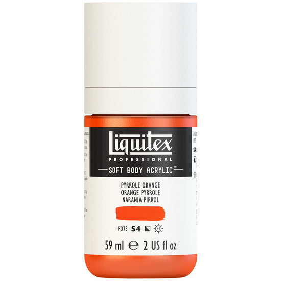 Soft body acrylic - 2oz - pyrrole orange - s4