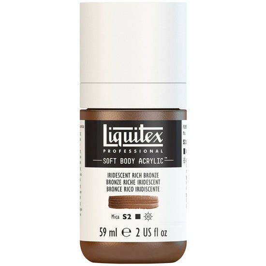 Soft body acrylic - 2oz - iridescent rich bronze - s2
