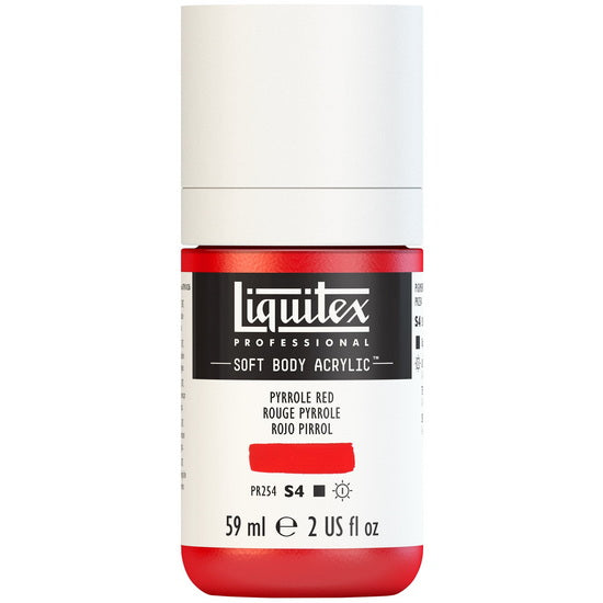 Soft body acrylic - 2oz - pyrrole red - s4