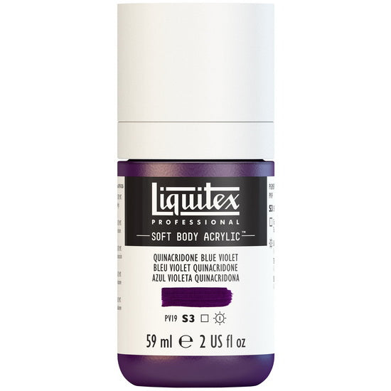 Soft body acrylic - 2oz - quinacridone blue violet - s3