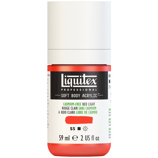 Soft body acrylic - 2oz - cadmium free red light - s5