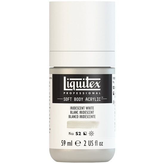 Soft body acrylic - 2oz - iridescent white - s2