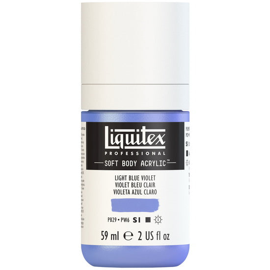 Soft body acrylic - 2oz - light blue violet - s1